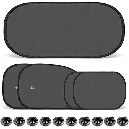 Sonnenschutz Auto, 5 Stück Sonnenblende Autofenster mit UV Schutz Auto