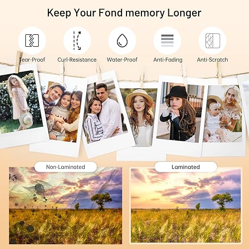 Miniatura 6 de Laminadora, máquina laminadora A4 6 en 1, máquina de laminación calientefría de 9 pulgadas para uso en casa, escuela, oficina, máquina laminadora