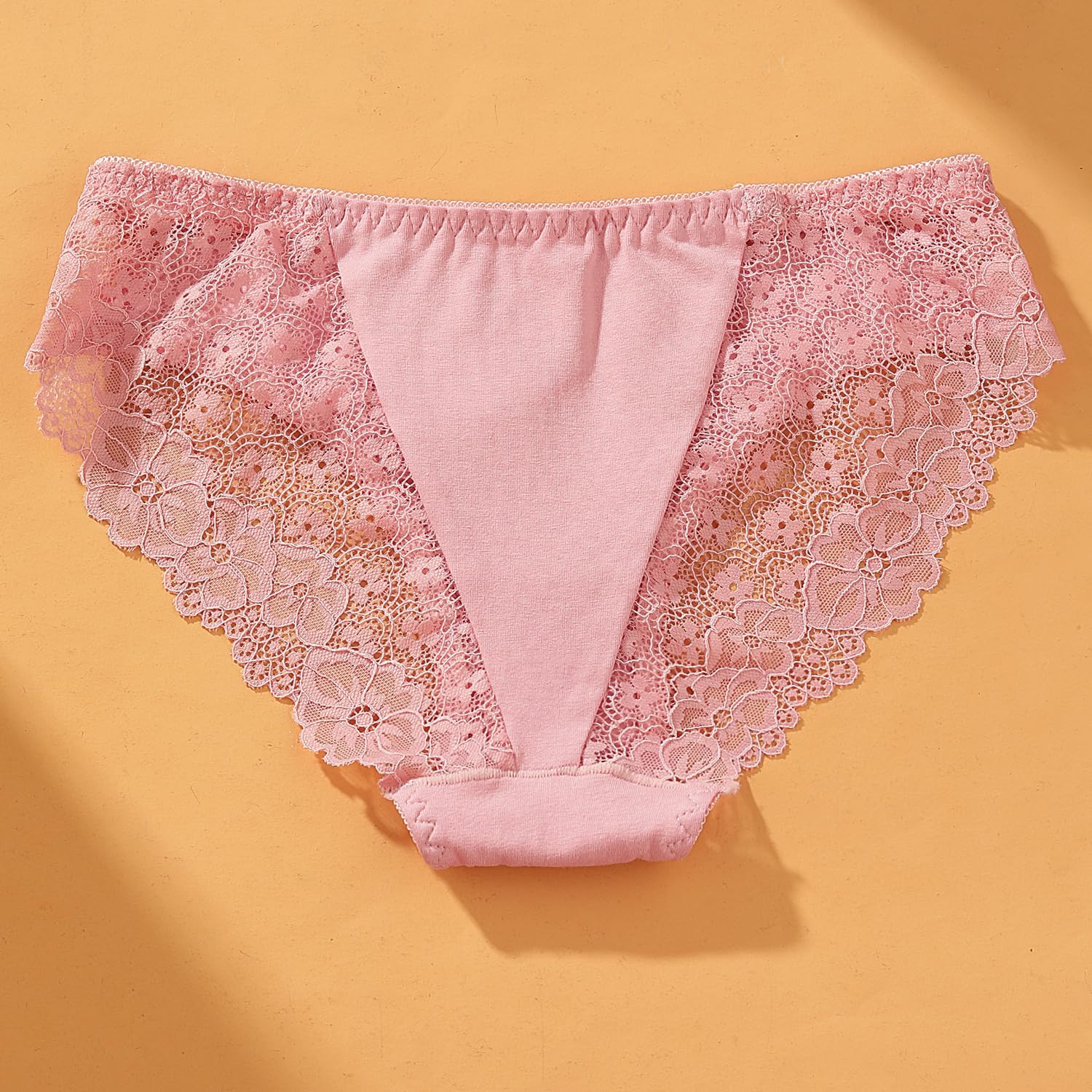 XI LIU 6 Pack Lace Cheeky Underwear for Women Sexy Bikini Panties Breathable Cotton Underwear - Image 9