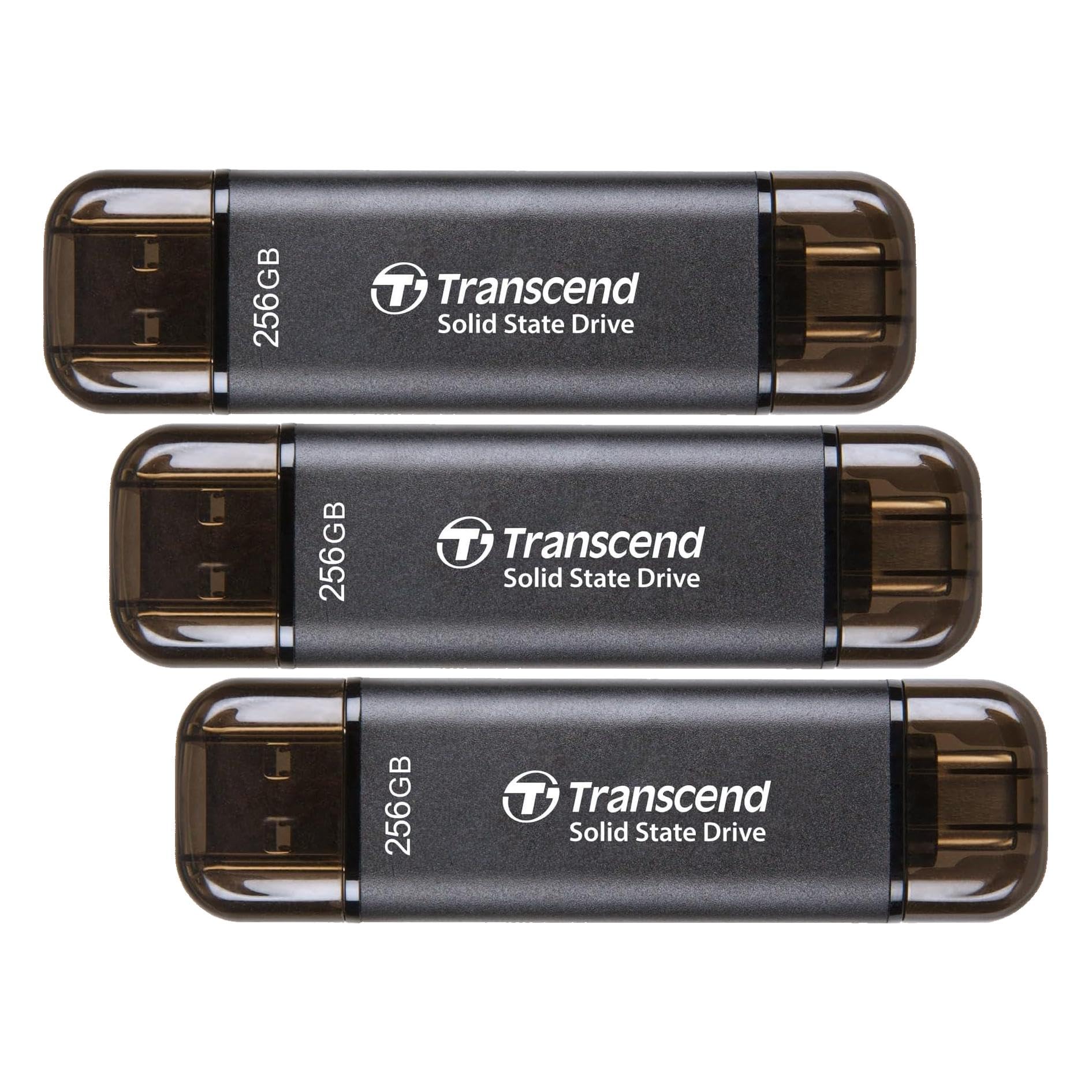 Amazon | トランセンド ポータブルSSD 256GB 高速 最大1050 MB/s 超