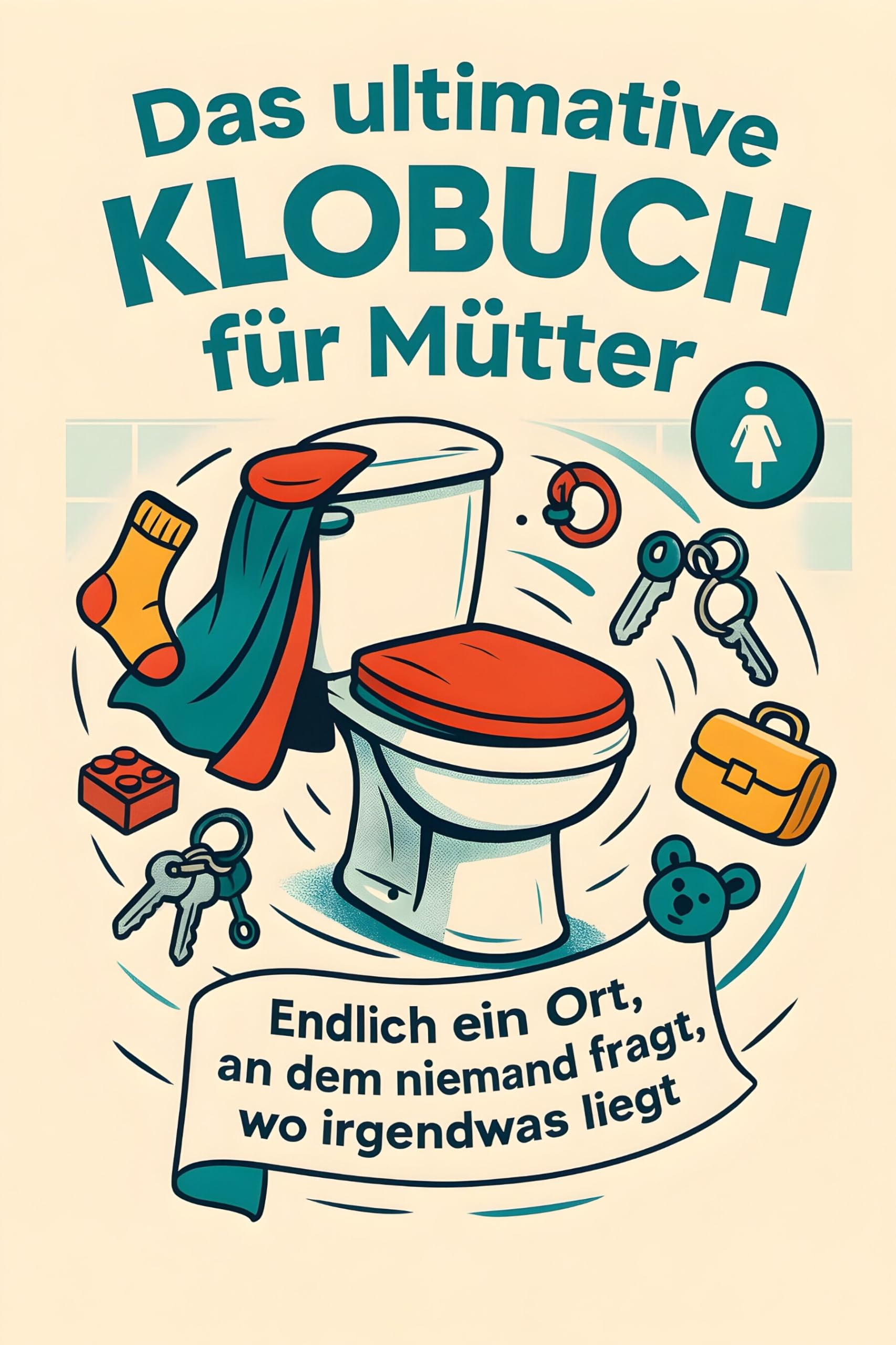 Das ultimative Klobuch für Mütter: Endlich ein Ort, an dem niemand fragt, wo irgendwas liegt. Lustiges Geschenk mit Lifehacks, Fun Facts und Geschichten