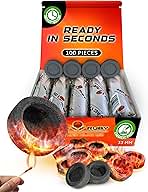 Coal Disks for Incense - Pack of 100 Coal Briquettes - 10 Rolls of 10 Tablets - Quicklighting - Slow Burning