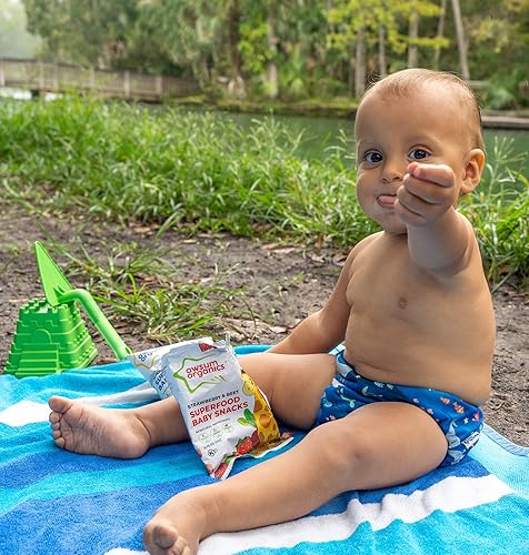Miniatura 4 de Awsum Organics Baby Snacks  Happy Healthy Baby Food  Snack para bebés  Orgánico vegano Kosher Sin gluten  Puffs naturales a base de plantas