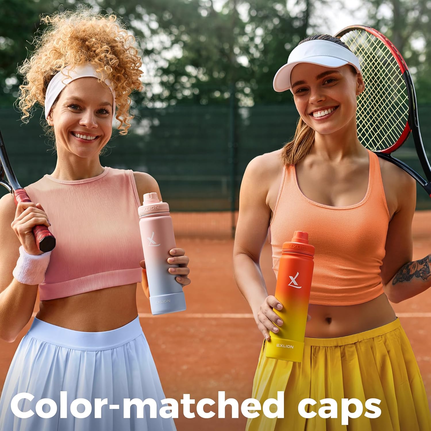 Lexlion Tea Infuser Water Bottle 32 Oz – Triple Wall Insulated Stainless Steel, Loose Leaf & Fruit Strainer, 3 Leakproof Lids, BPA-Free Silicone Sleeve, Reusable Thermal Mug - Image 8