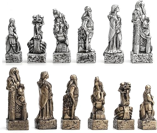 Miniatura 3 de Veronese Design Juego de ajedrez vikingo nórdico de 4 3/8" (solo pieza de ajedrez)