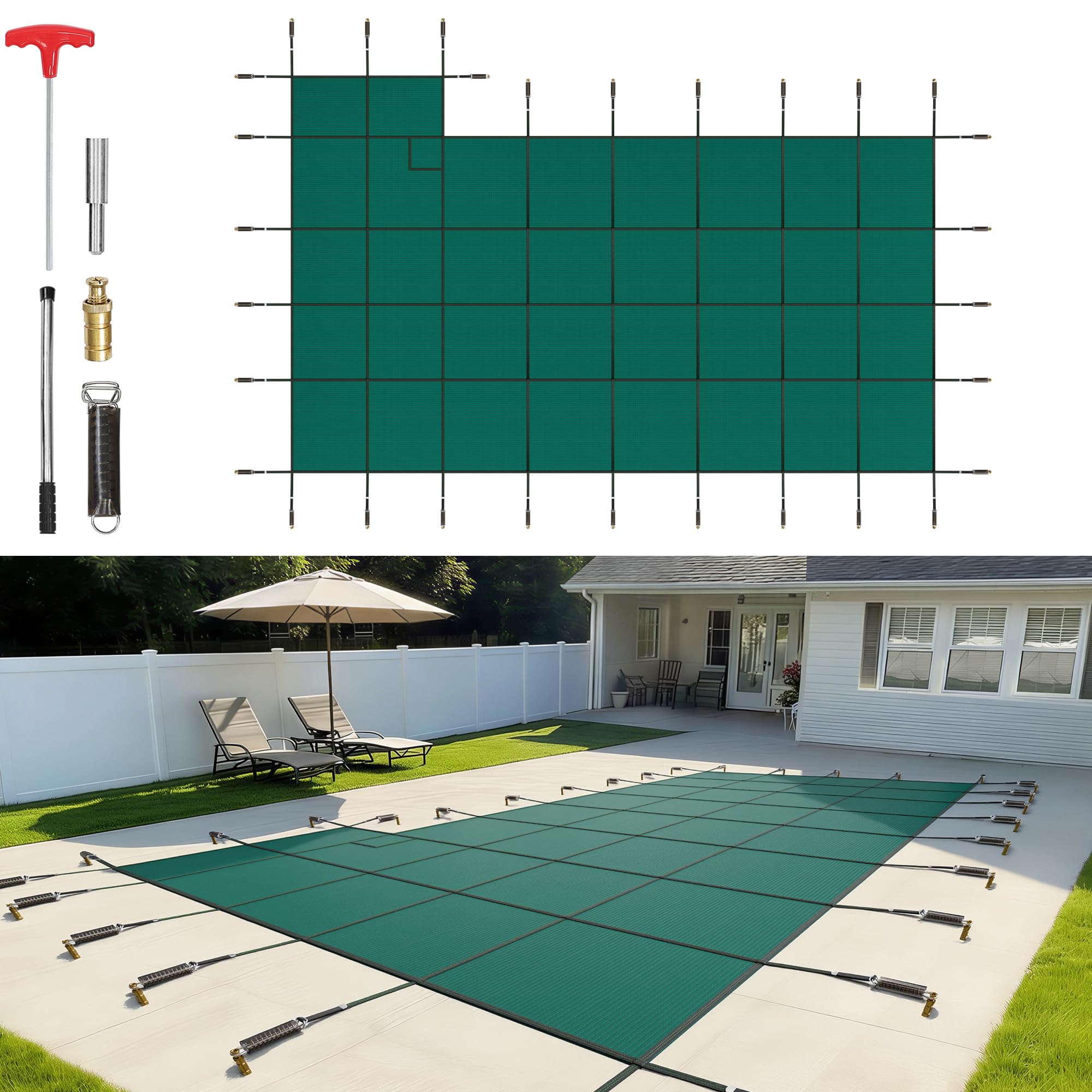 VEVOR Inground Safety Cover 20×40 ft