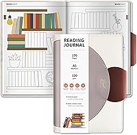 BIROYAL Reading Journal: 52 Book Tracker & Progress Log, 176 Pages A5 Hardcover - Ideal Gift for Book Lovers