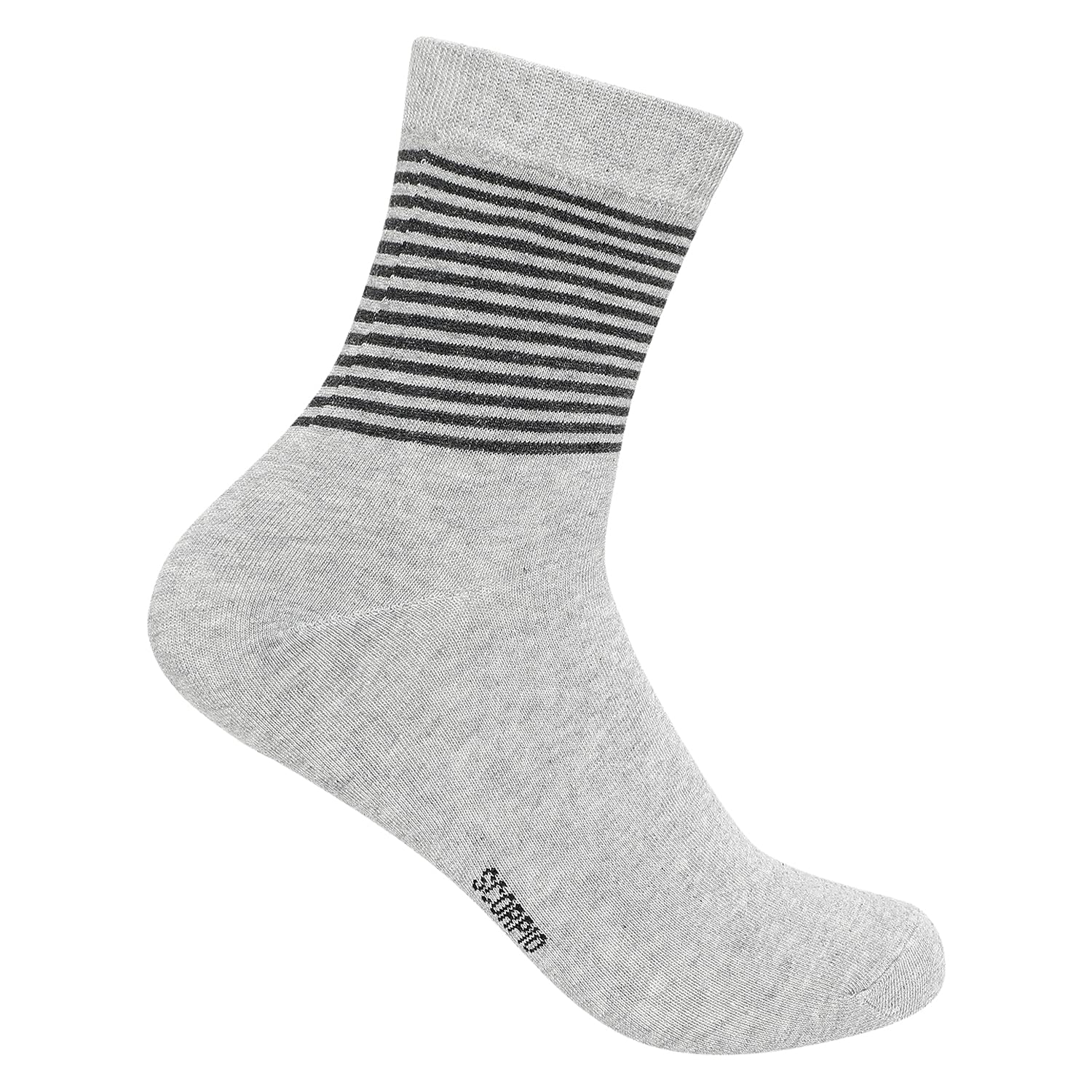 BYC MEN'S QUARTER SOCKS - LIGHT GREY