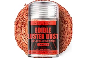 Aheroi Edible Orange Glitter: 100% Food Grade Edible Luster Dust