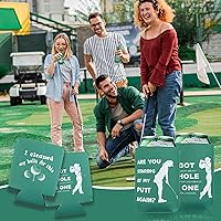 Vista 2 de Enfriador de latas de cerveza de golf, paquete de 12 fundas para latas de despedida de soltero, de neopreno, para bebidas, suministros