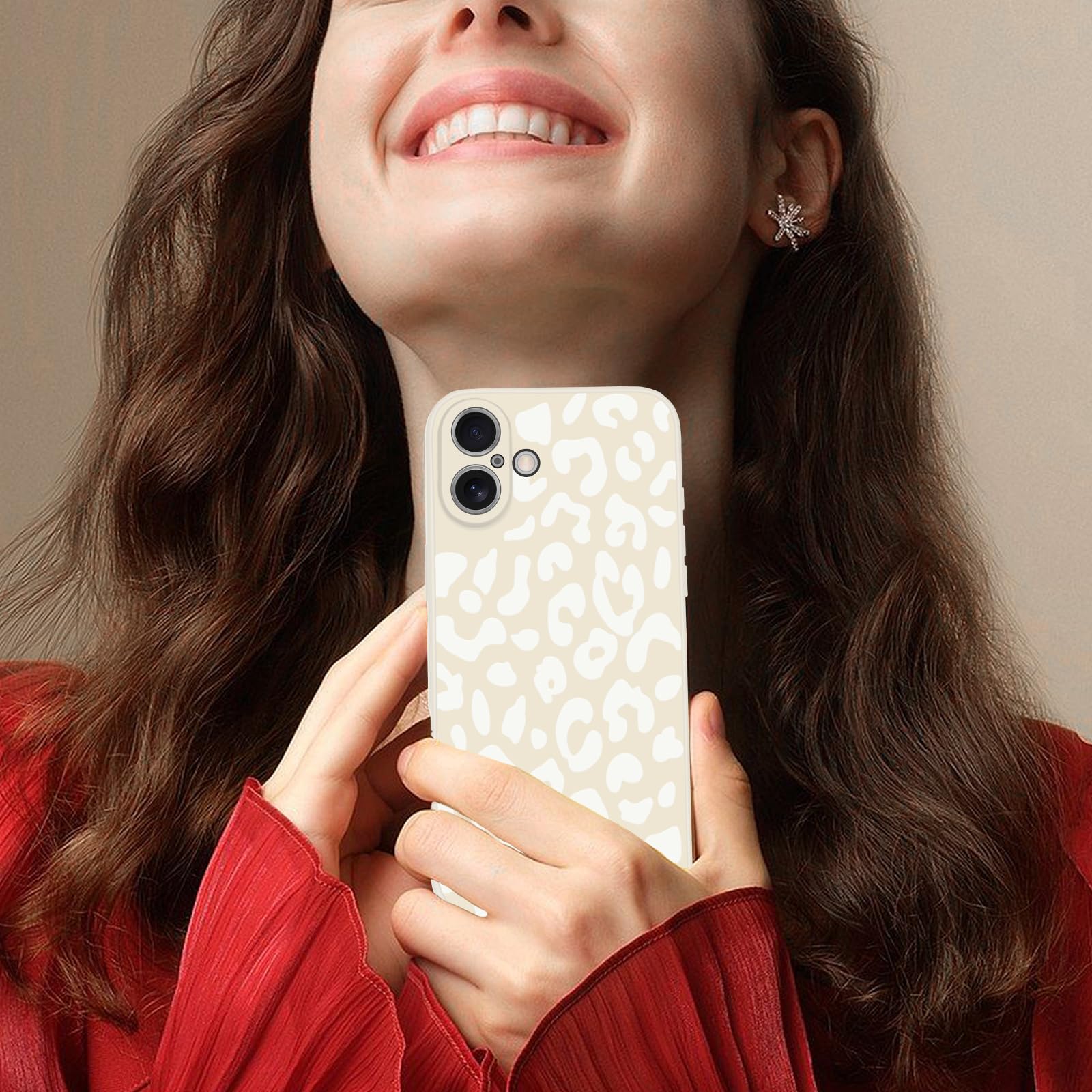 Süße IPhone 16 Hülle Mit Leopardenmuster – Stoßfest, Dünn & Stylisch Für Das 6,1 Zoll Modell