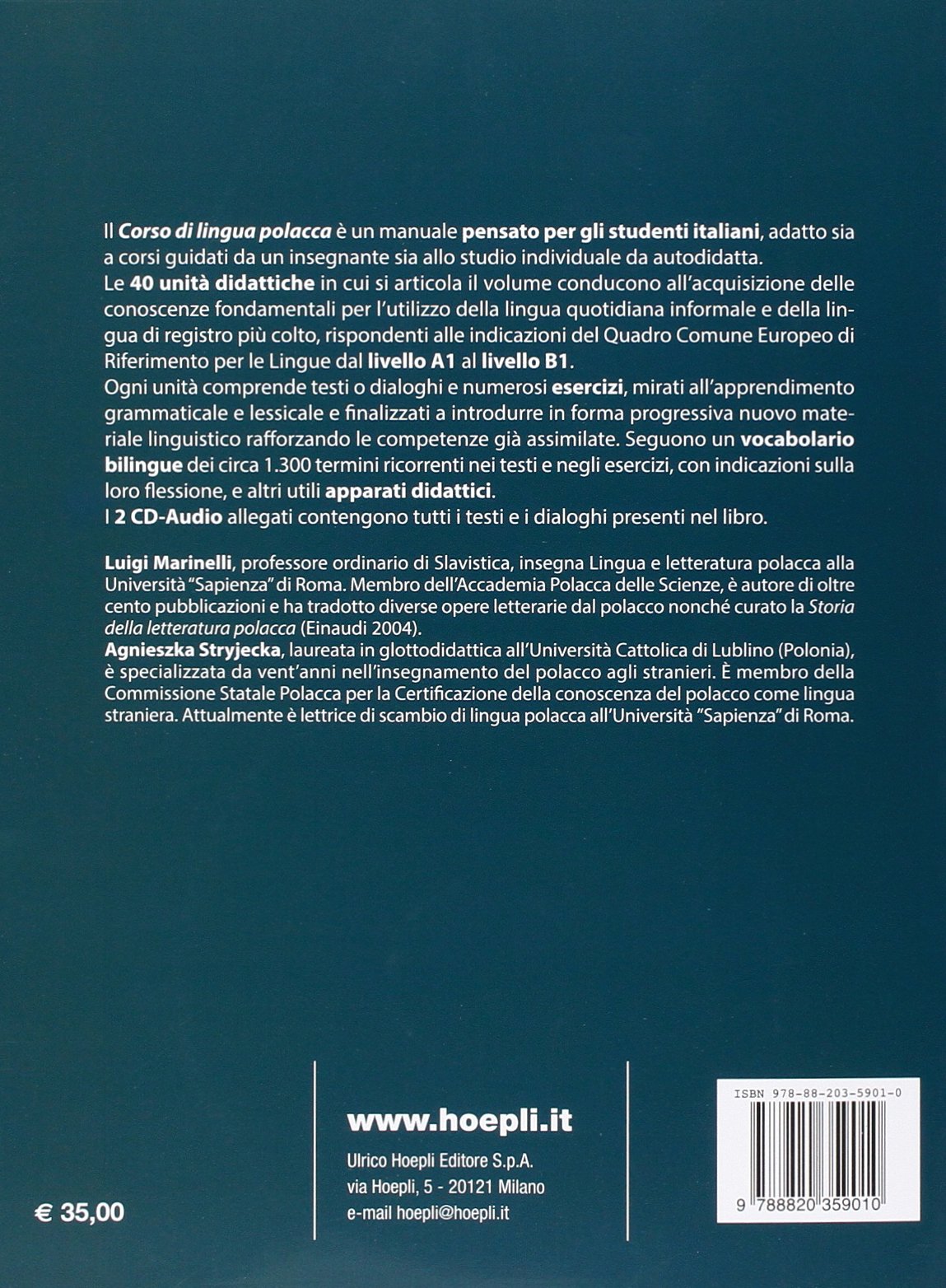 Corso di lingua polacca. Livelli A1-B1 del quadro comune Europeo di riferimento per le lingue. Con 2 CD Audio