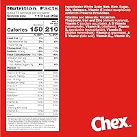 Vista 2 de Rice Chex - Cereal de desayuno sin gluten, ingrediente casero Chex Mix, tamaño familiar, 18 onzas