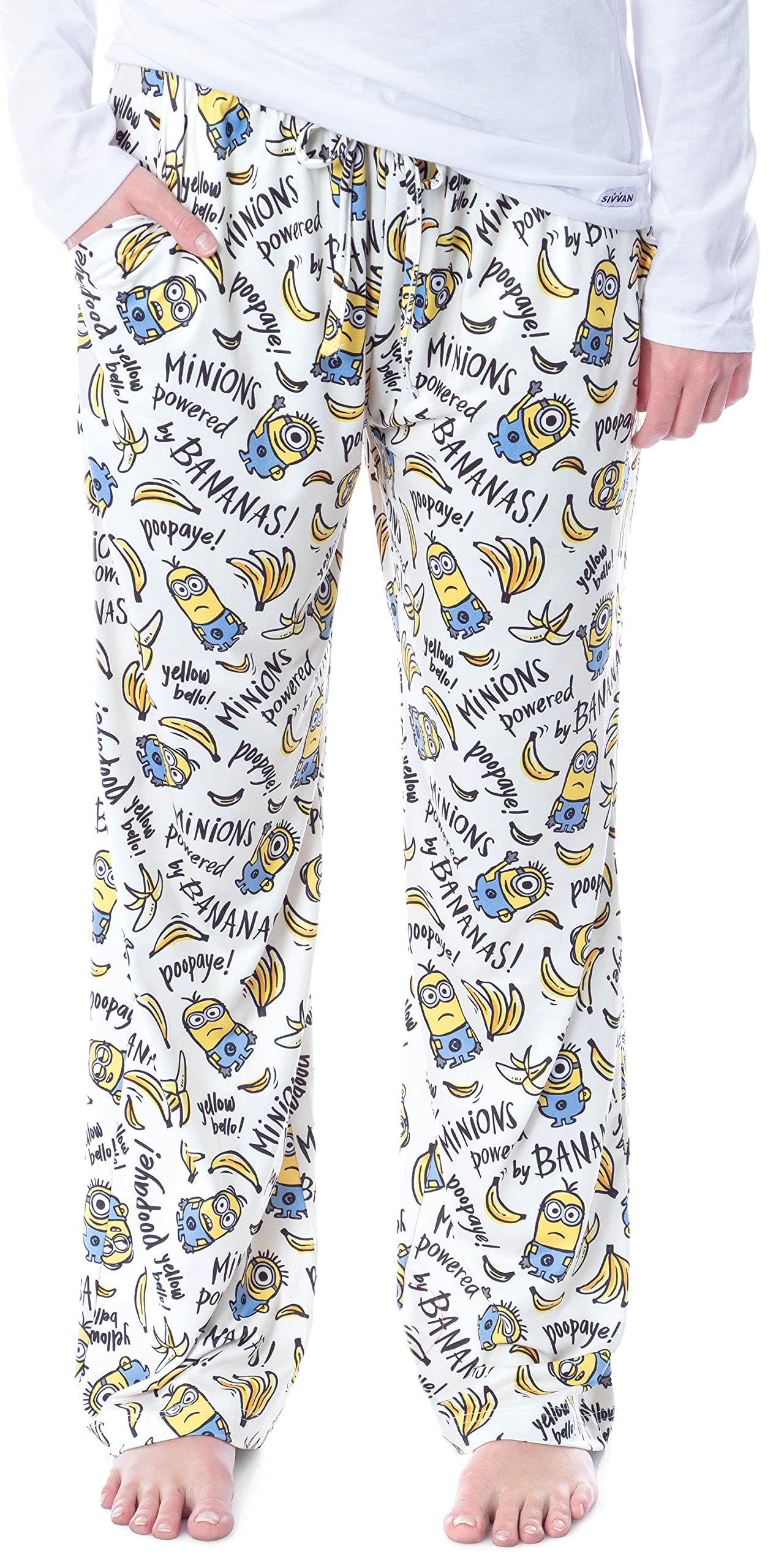 IntimoDespicable Me Womens' Minions Powered by Bananas Sleep Pajama Pants