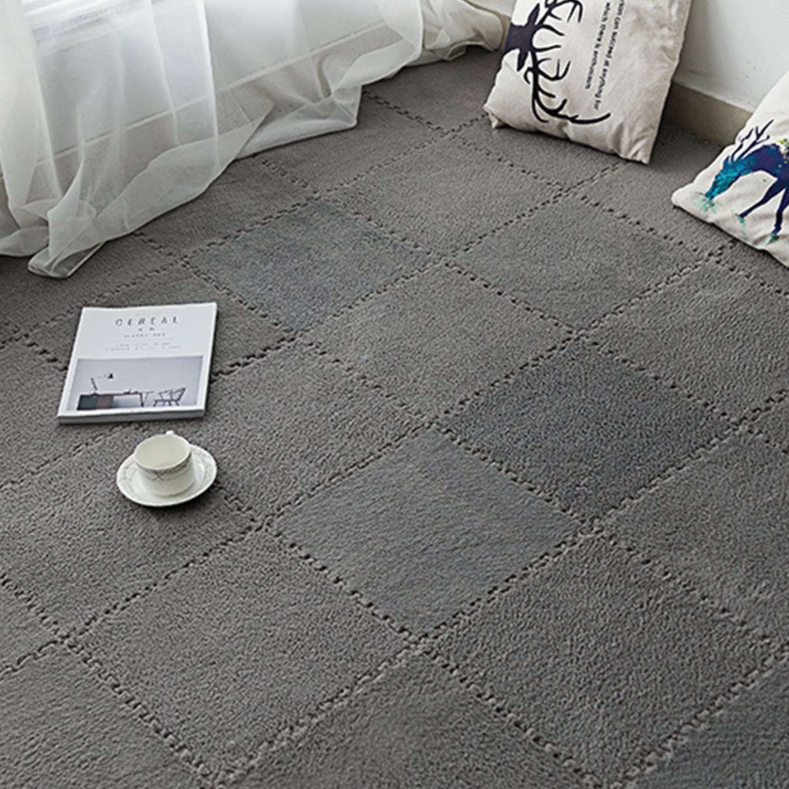 Amazon.co.jp: 起毛ジョイントマット もこもこ 30x30cm 厚さ1cm 12枚組 Amazon.co.jp: 起毛ジョイントマット もこもこ 30x30cm 厚さ1cm 12枚組