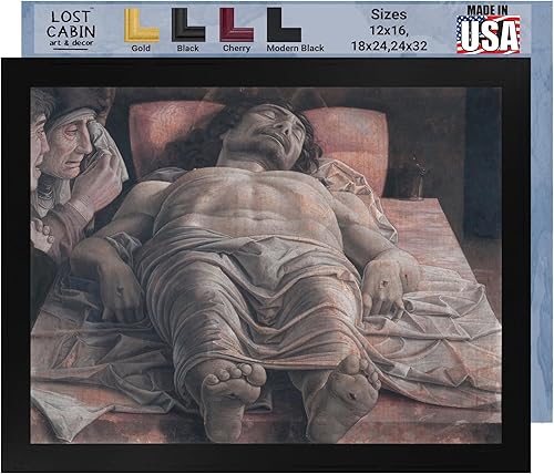 Miniatura 1 de Cabaña perdida La lamentación sobre el Cristo muerto por Andrea Mantegna  Impresión sin marco  Reproducción de pinturas de obras de arte finas