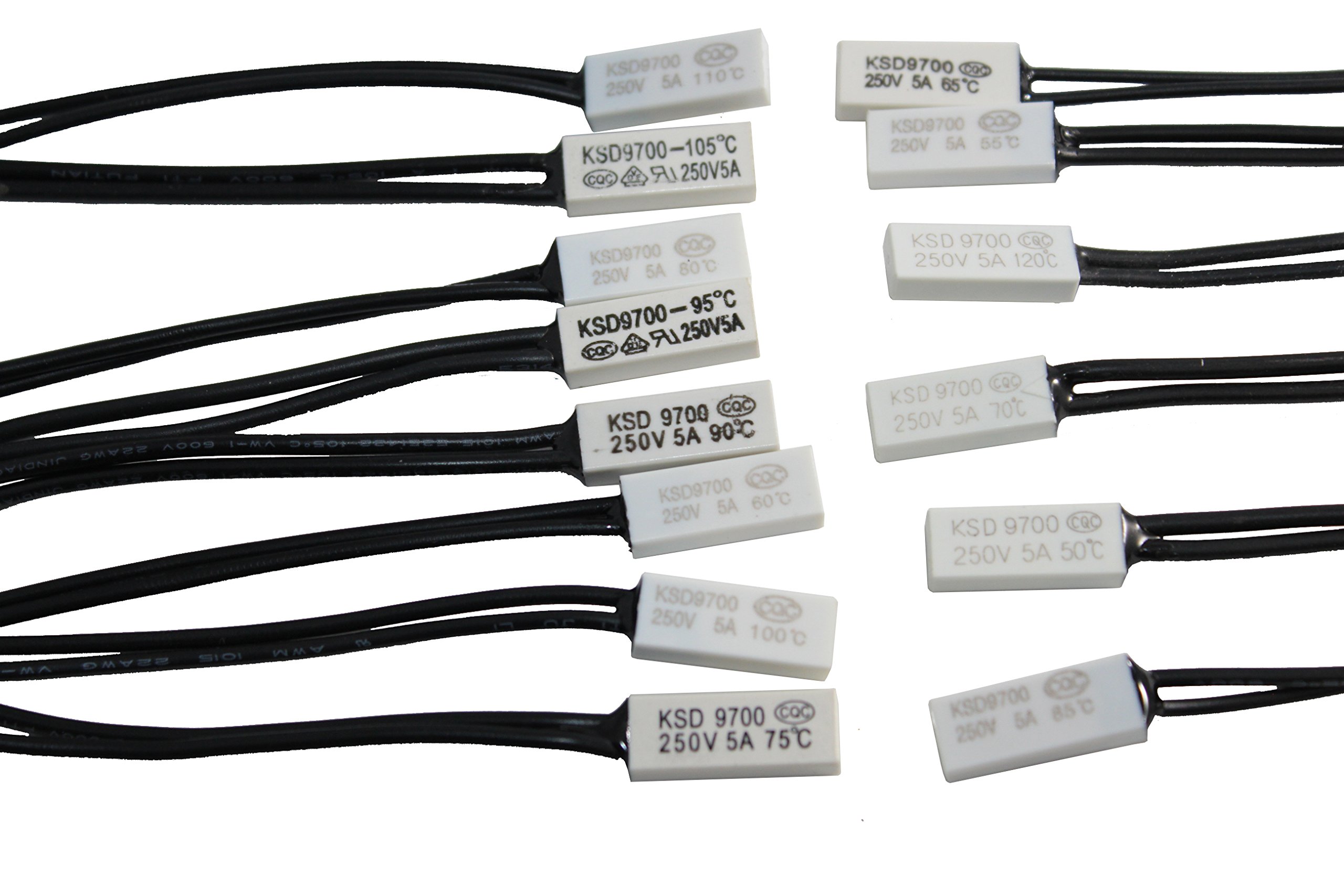AUCUN Interrupteur De Contrôle De Température 10pcs KSD9700 Interrupteur De Contrôle De