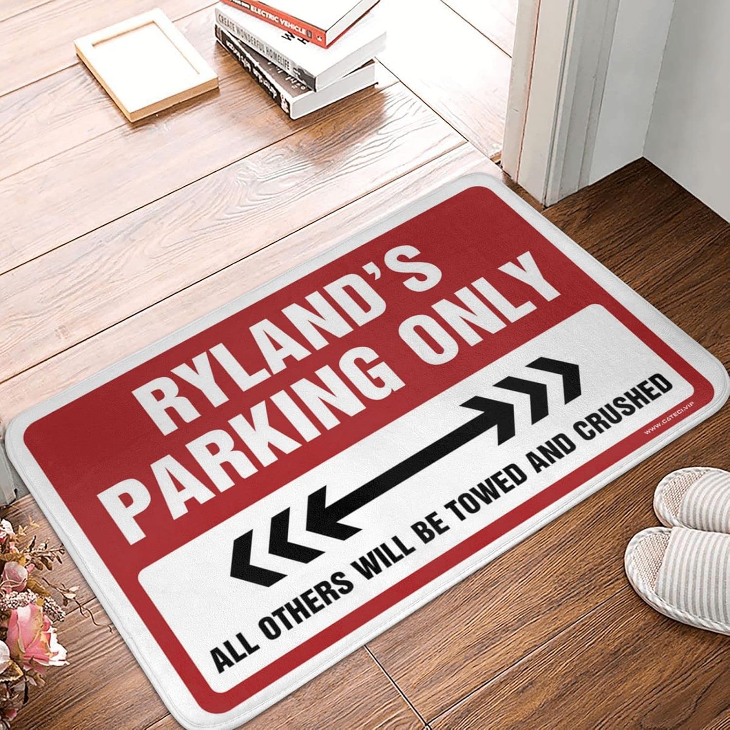 Spring Kitchen Mats Ryland'S Parking Only Rug Plain Door Mat for Crafts Entry Mats Indoor Home(Size:65X90CM), EHFPCWCFC-65X90CM