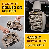 Vista 6 de El Organizador de Bolsa de Herramientas Enrollable Ryker, Regalos para Papá. Organizador de Bolsa de Herramientas de Motocicleta de Servicio Pesado.