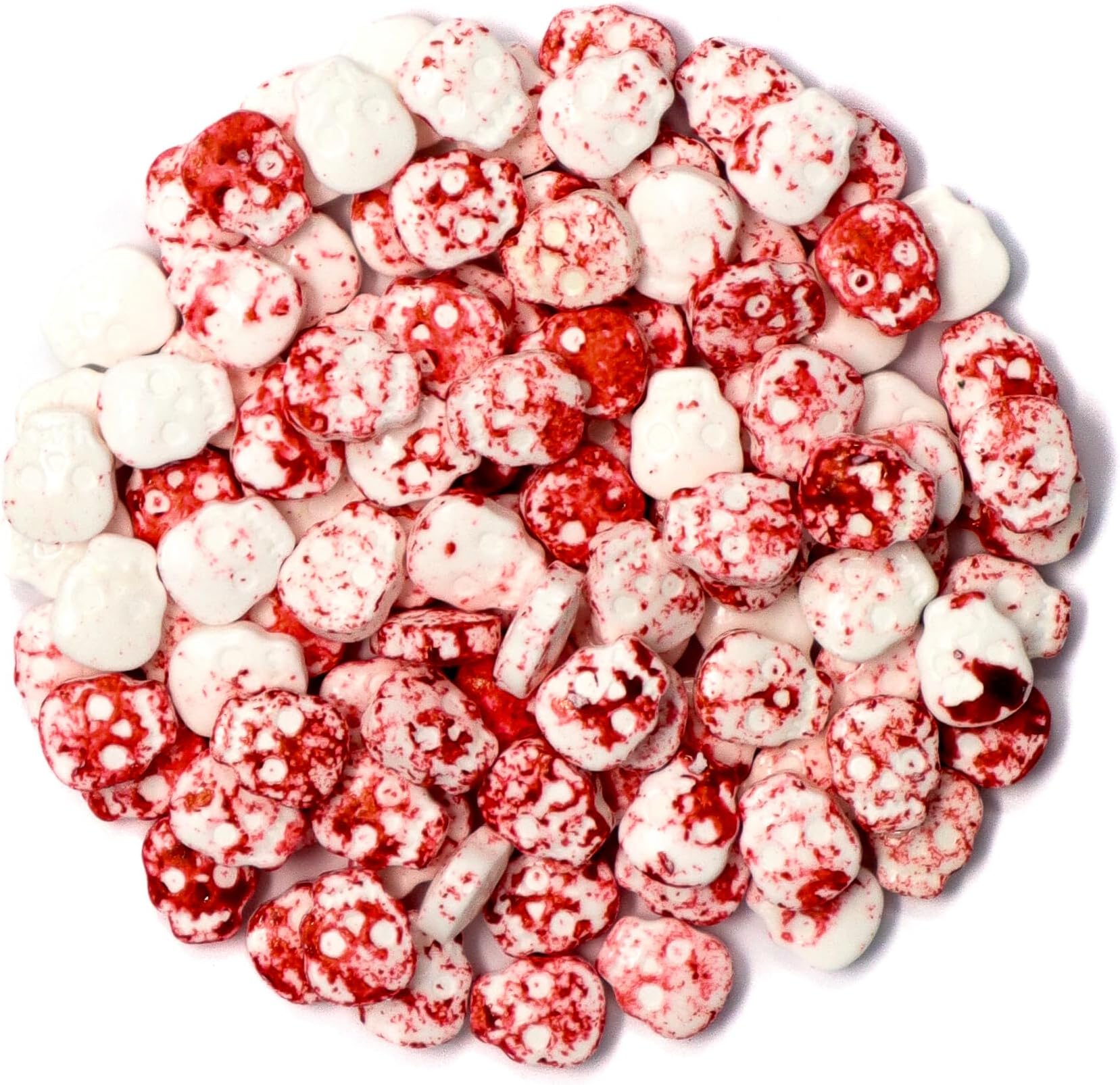 Mystic Sprinkles Halloween Candy Shape Sprinkles (Bloody Skulls, 1 Pound Bag)