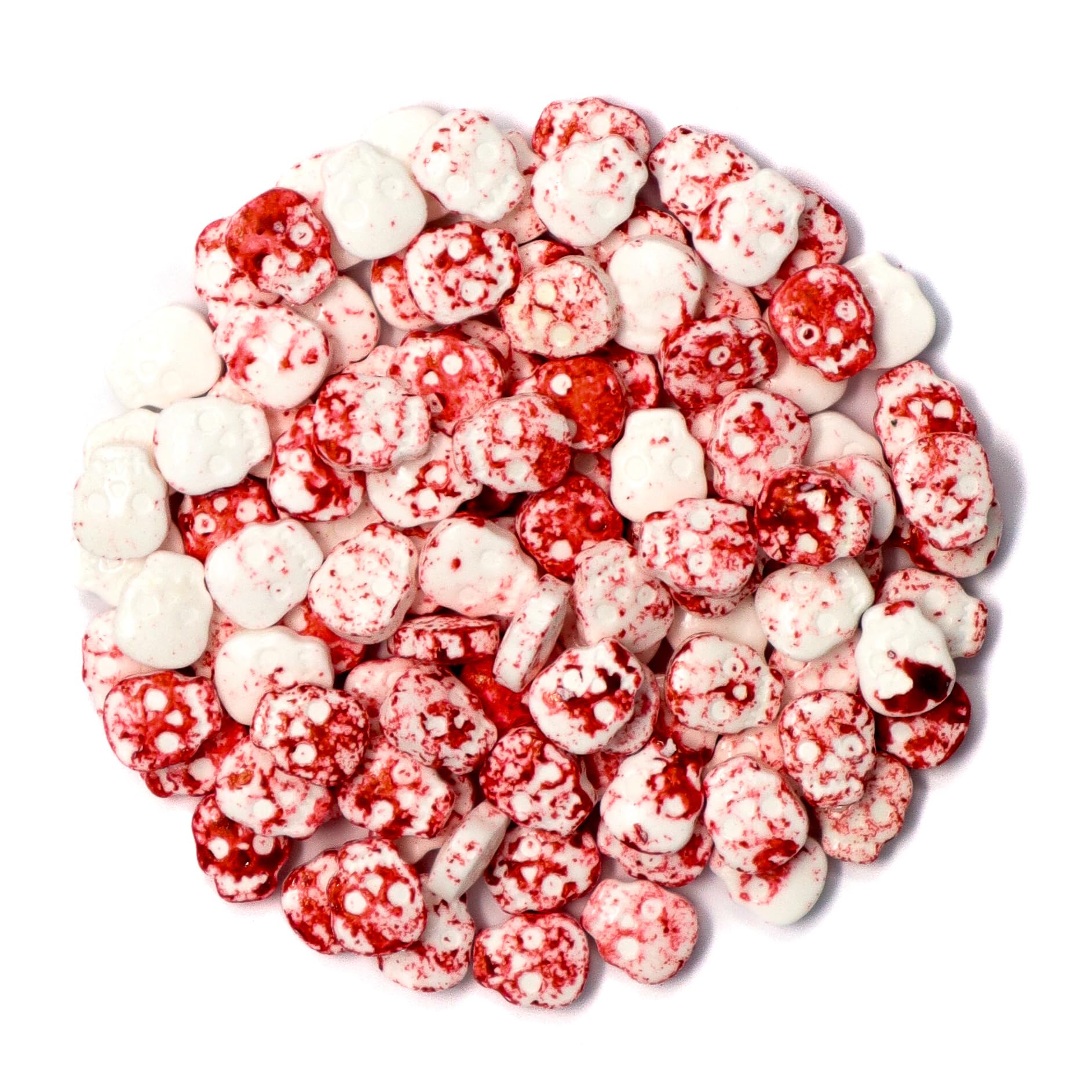 Mystic Sprinkles Halloween Candy Shape Sprinkles (Bloody Skulls, 1 Pound Bag)