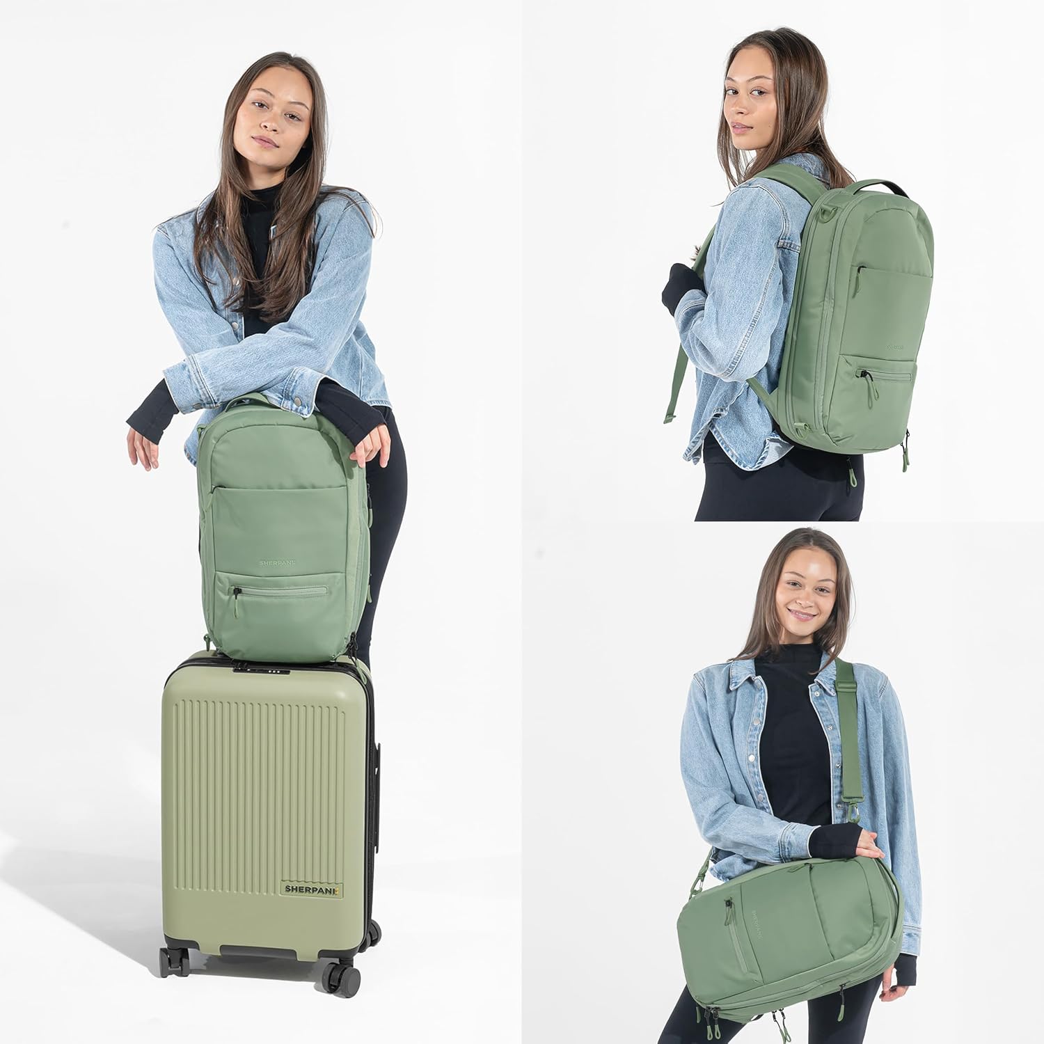 Sherpani Camden Pro Convertible Laptop Backpack (Olivine) image 2