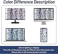 Vista 9 de DriftAway Julia - Cortina opaca ajustable con estampado floral de acuarela, con aislamiento térmico, para ventana pequeña, bolsillo para barra