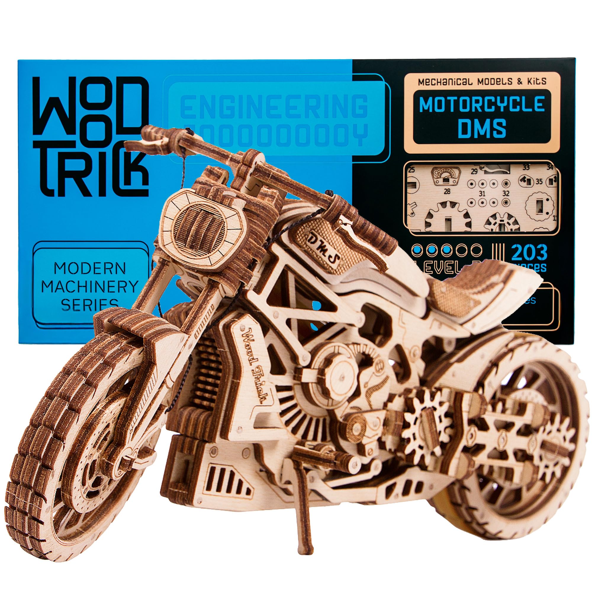Amazon.com: Wood Trick Motorcycle 3D Wooden Puzzles for Adults to