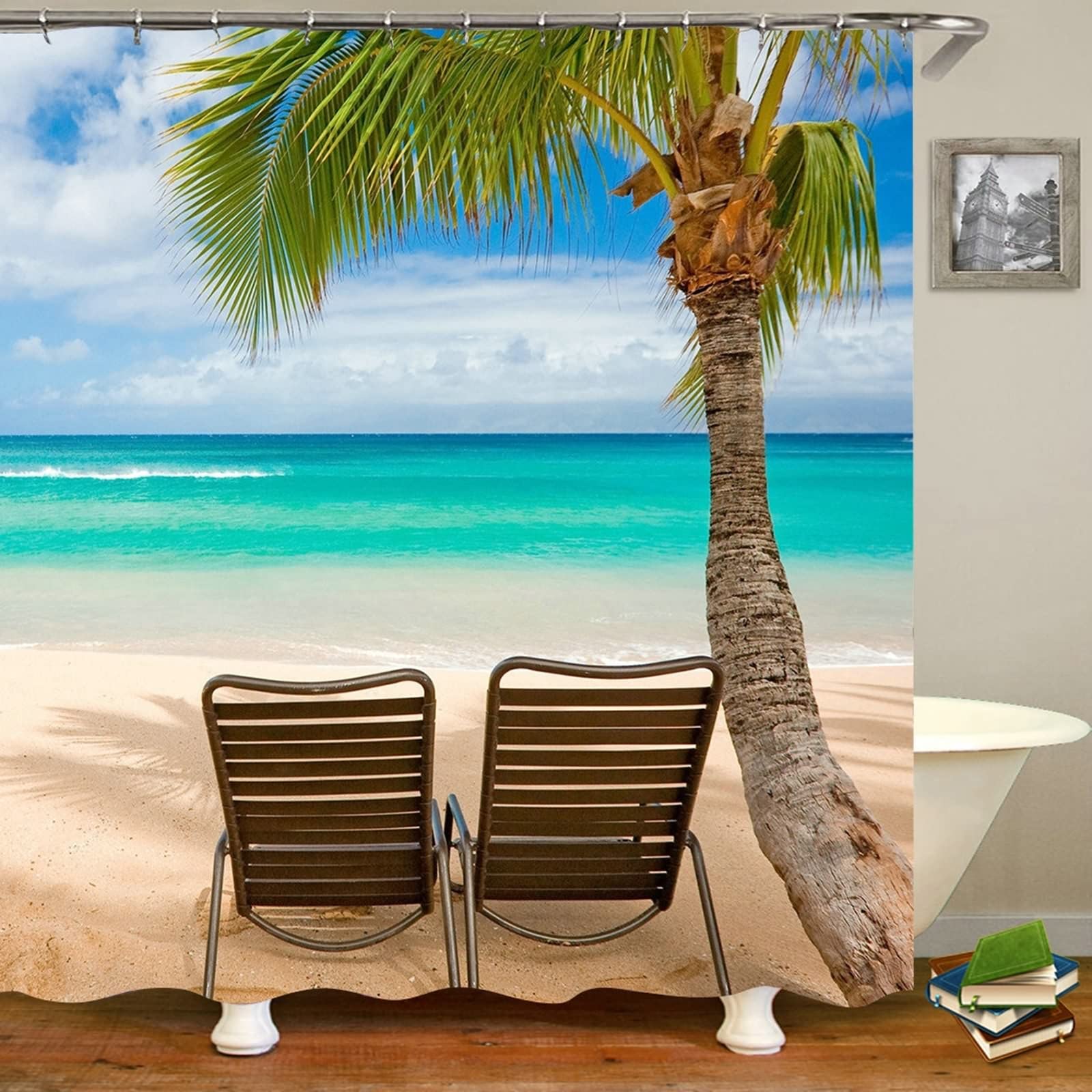 Rideau de douche 165x200cm KnSam en textile premium au fini imperméable