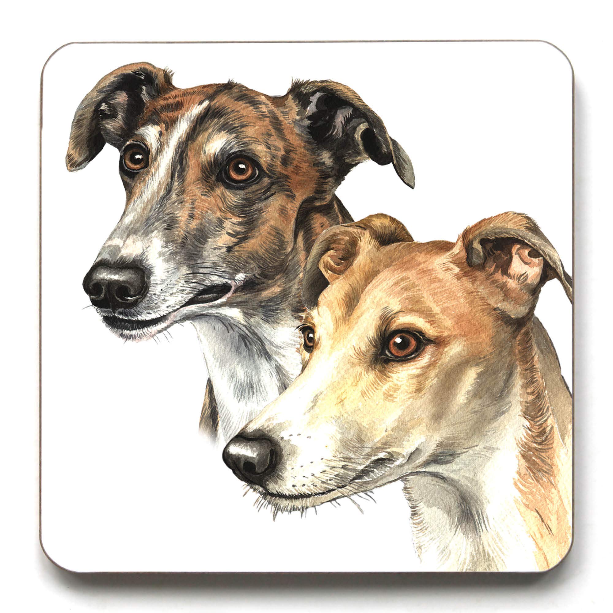 Waggydogz Greyhound Pair Coaster (Cst-08)