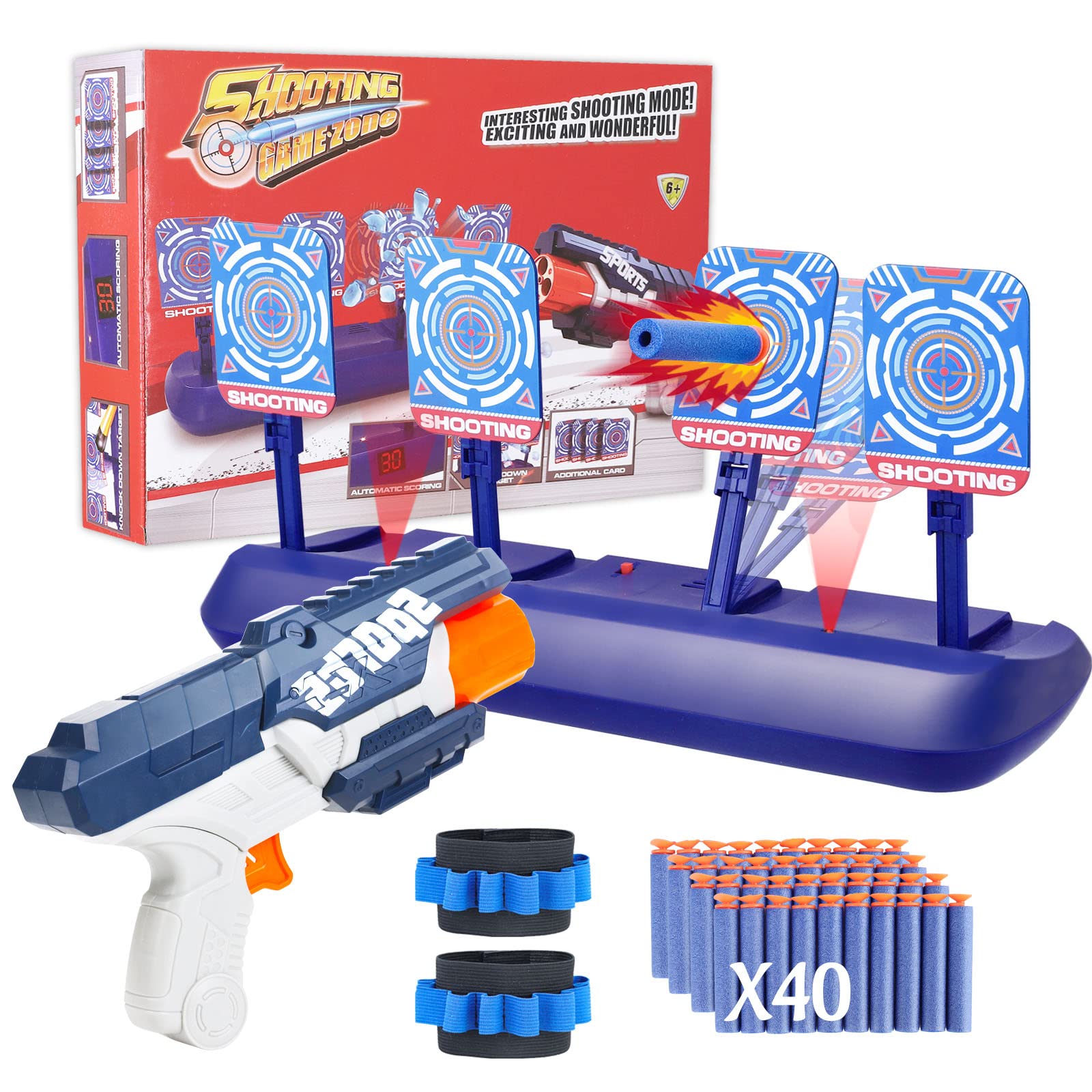 Amazon.com: Snorain Gun Targets, Electronic Scoring Auto Reset Shooting  Digital Target for Nerf Guns Toys , Ideal Christmas Gift Toy for Kids,  Teens, Boys & Girls : Toys & Games
