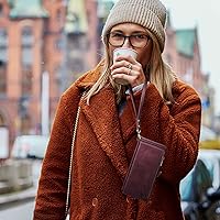 Vista 6 de XcaseBar Funda tipo cartera para Samsung Galaxy S22 Ultra con cremallera Bloqueo RFID Soporte para tarjeta de crédito, libro de folio con tapa Funda