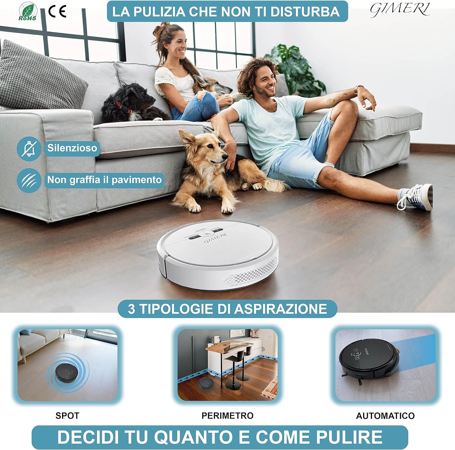Robot Odkurzacz i Podłogi Bateria 4400 mAh WI-Fi Kompatybilny z Alexa Google, Pomiary 320x78 mm Automatyczne Ładowanie, Anti-Fall, Lawa Suszarka Ssąca Podłogi 2000 Pa