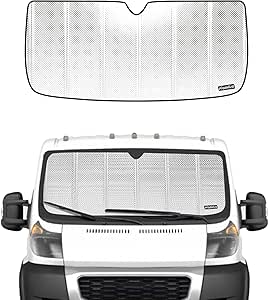 thumbnail image 2 of ULROLIT Windshield Sun Shade For Dodge RAM ProMaster Accessories 2014-2024, Foldable 2 of 11