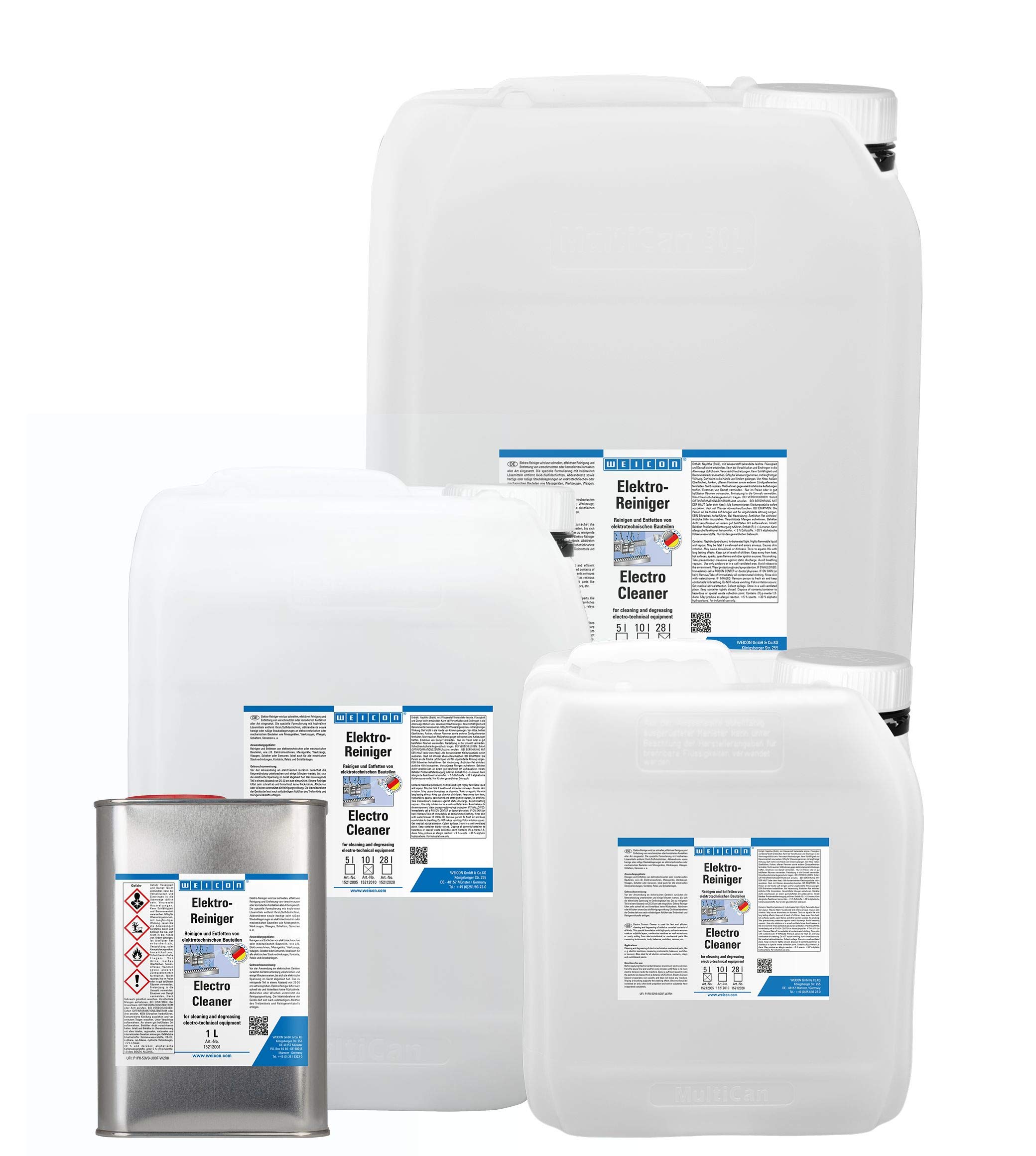 WEICON Elektro-Reiniger 5 L, Kontaktreiniger für Elektronik, Platinenreiniger, Leiterplattenreiniger