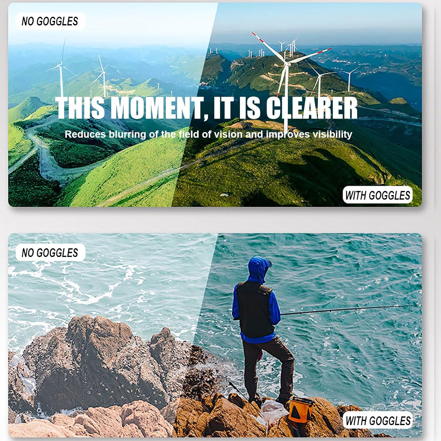 Motorcycle Dirt Bike Goggles Windproof Dustproof ATV Racing Ski Goggles Protective Safety Glasses with Balaclava Mask - Image 7