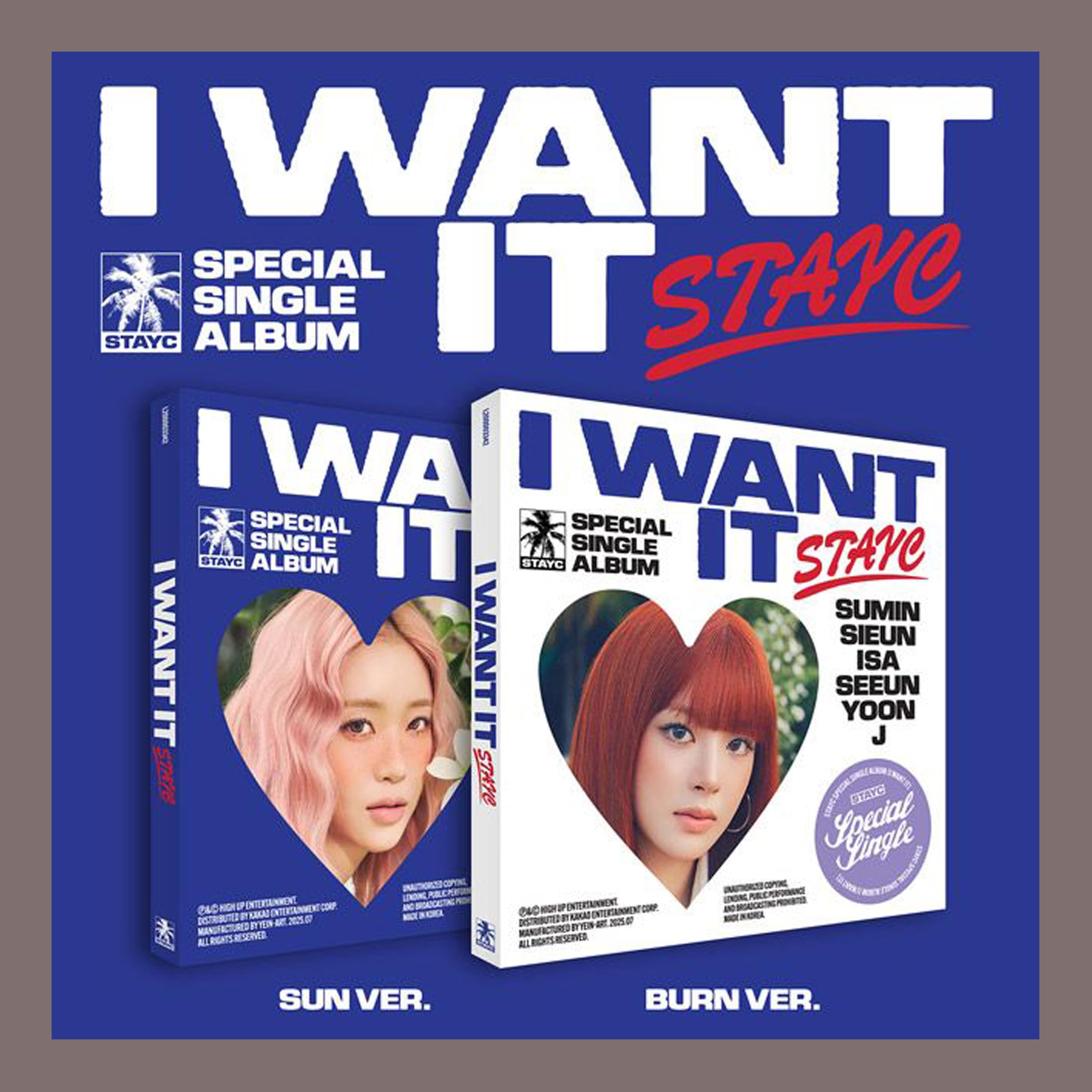 Amazon.com: STAYC I WANT IT Special Single Album (Photobook - SUN