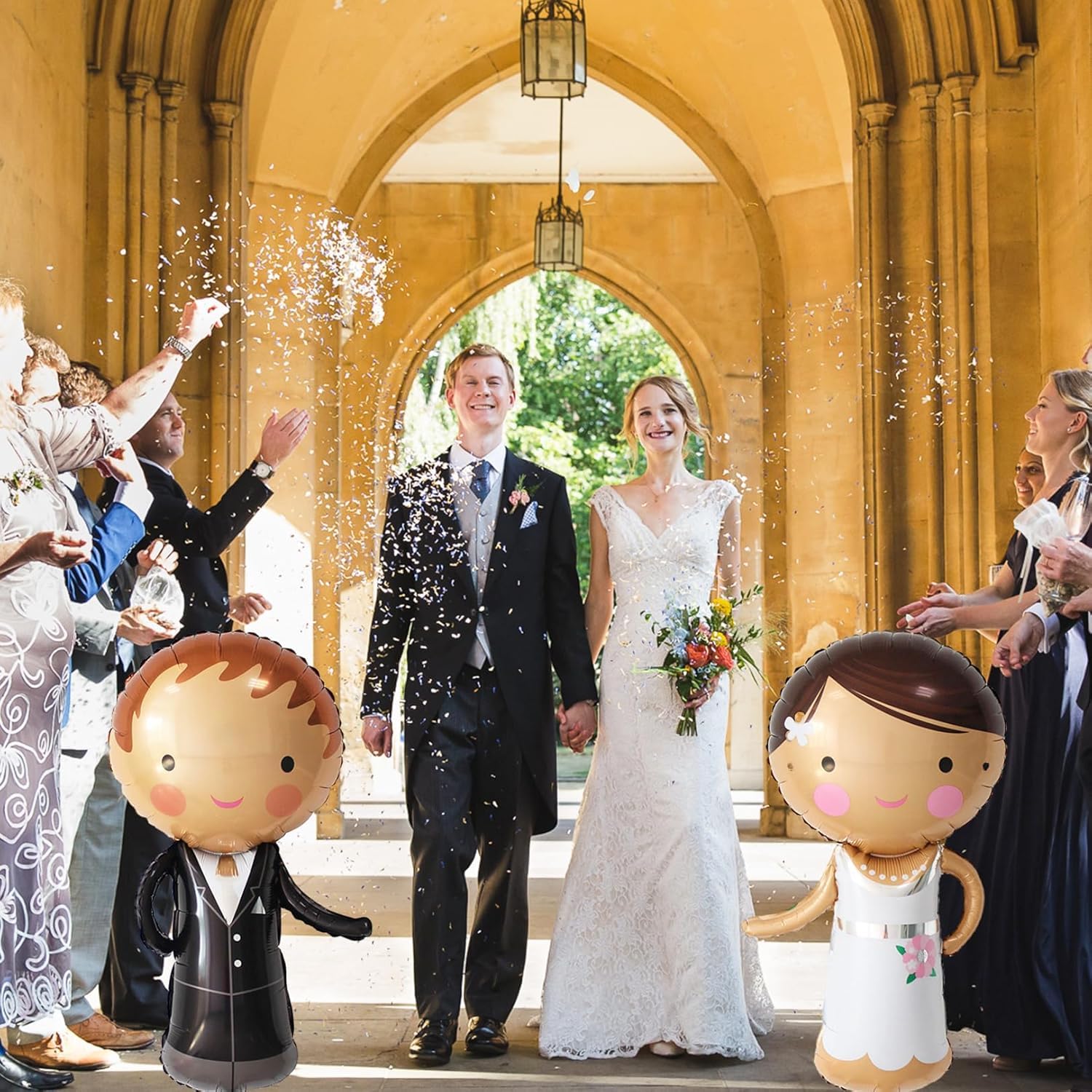 25 Pcs Just Married Ballon, Ballon Mariage, Ballon Couple De