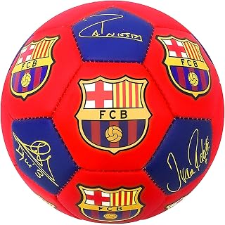 Barcelona Ball Size 2, Licensed Barcelona Soccer Ball with Players Siganture