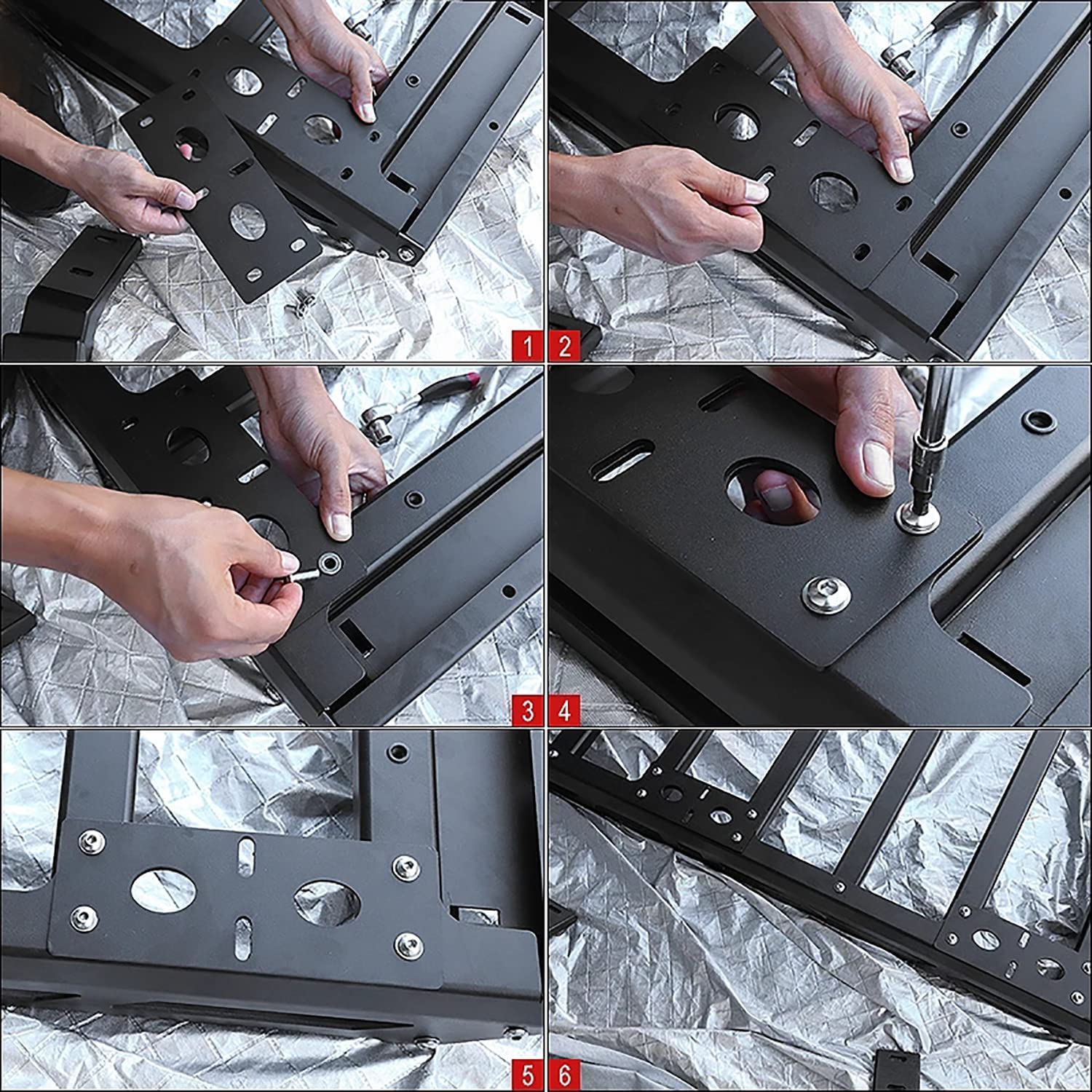 HEYCE Accesorios para Techo de Coche, portaequipajes para Suzuki Jimny 2019 2020, Bastidores de Almacenamiento de Aluminio Portaequipajes Portaequipajes de Transporte Accesorios para automóviles