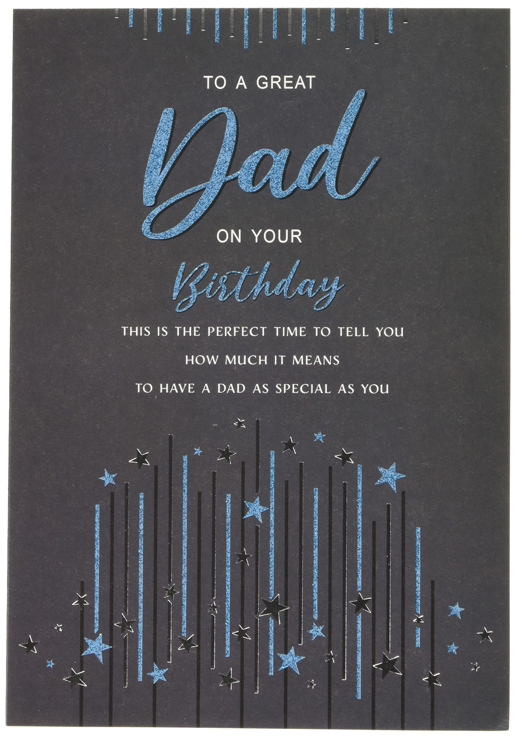 Piccadilly Greetings Biglietto Festa Del Papà 'Re Di Tutti I Papà' - 20,3x15,2 Cm Con Busta, Prodotto Nel Regno Unito - 2