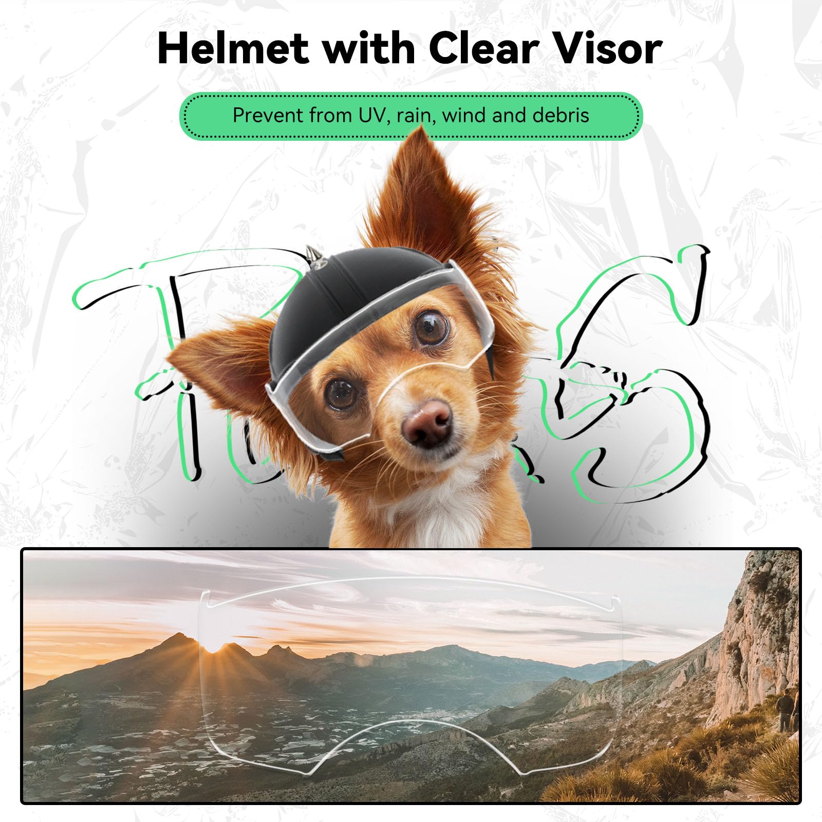 NASAN Lunette De Protection Des Yeux Pour Chien Chien Lunette De Soleil Facile à Ettre Stylée - 4