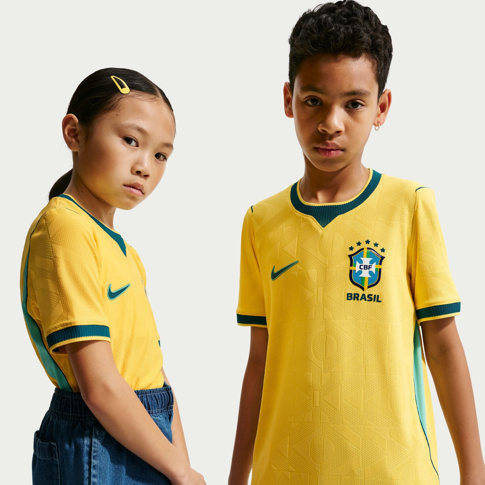 Nike Brasilien 2026 Heimspiel Nike Aero-fit Authentic Fußballtrikot Für Ältere Kinder Camiseta de fútbol Unisex niños