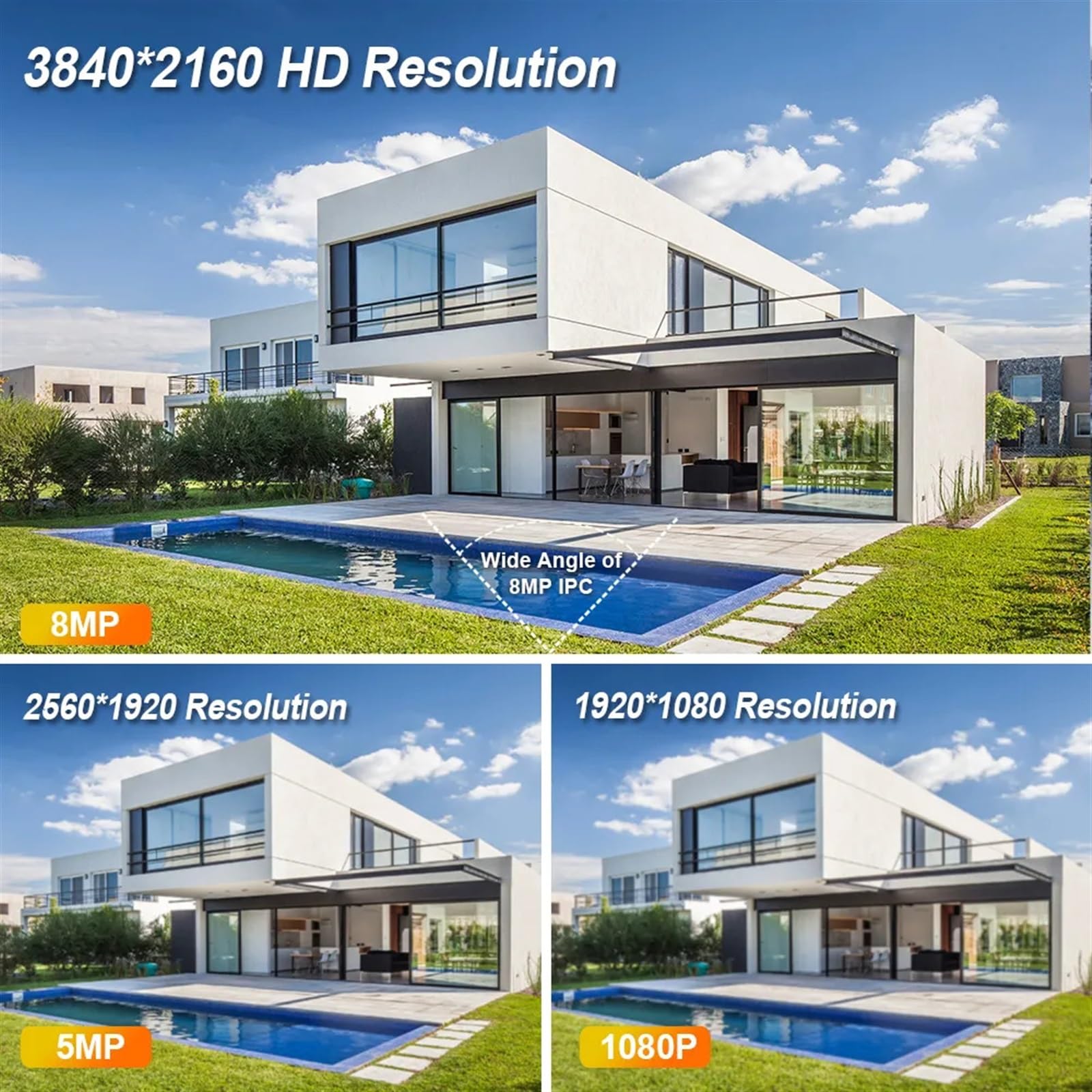 Kamera bezpieczeństwa, Bezprzewodowa kamera PTZ 8MP 4K HD 5MP kolorowa noktowizor IP zewnętrzna H.265 1080P Ai automatyczne śledzenie nadzór CCTV(8MP With 32G SD)