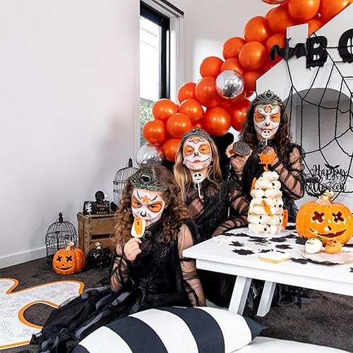 Miniatura 4 de Paquete de 24 adornos de Halloween para cupcakes con purpurina para baby boo, decoración de pasteles pequeños para decoración de pasteles con