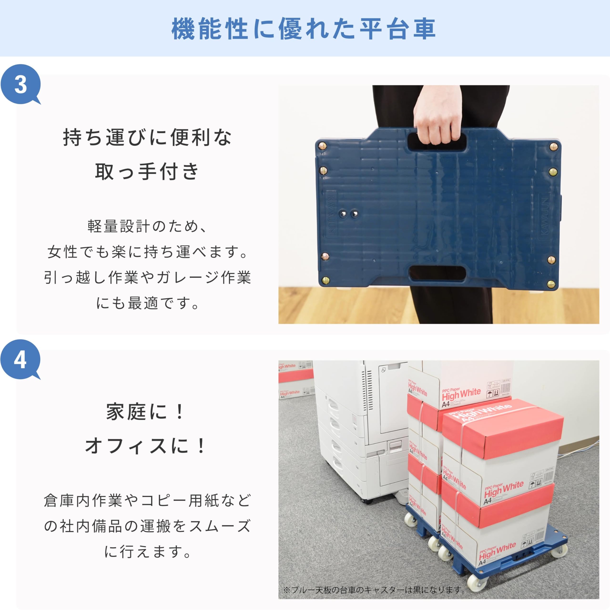 山口)下松市より　【未開封品】KAWAJUN(カワジュン) 河淳 リカーキャリア 24C 耐荷重100Kg 6台入り　BIZHJ18H 河淳 リカーキャリア 24C 100kg荷重 1台 BCA108BU （直送品） - アスクル