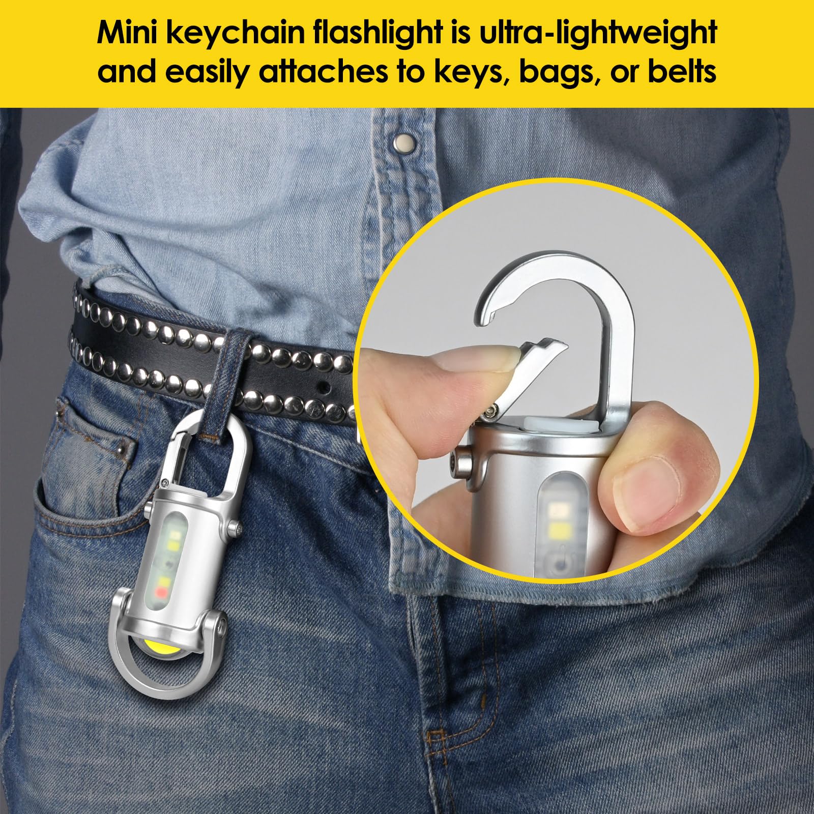 Mini lampe LED porte-clés multifonctionnelle - Test et Avis
