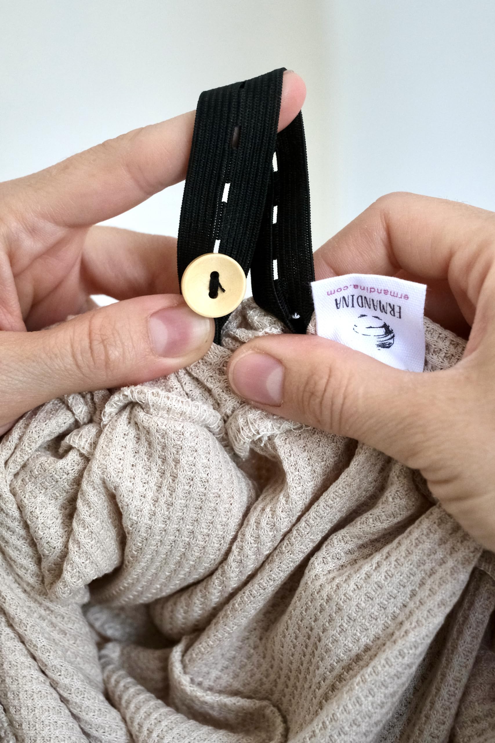 ERMANDINA Jewish Head Covering for Women Tichel Slouchy Beanie Beret Snood Headcovering (Cream)