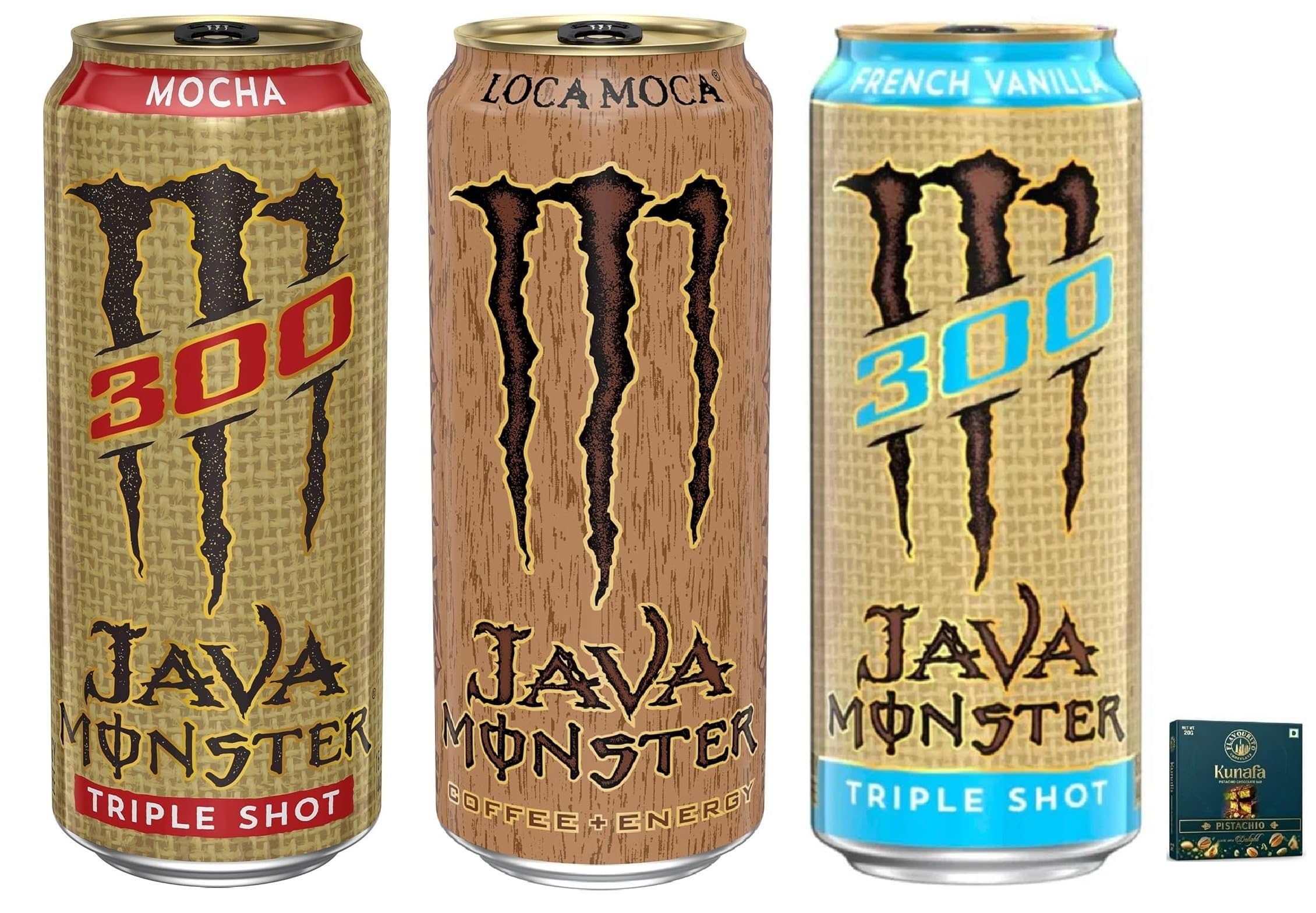 Monster Java Energy Drink Collection, 1 Mocha Triple Shot, 1 Loca