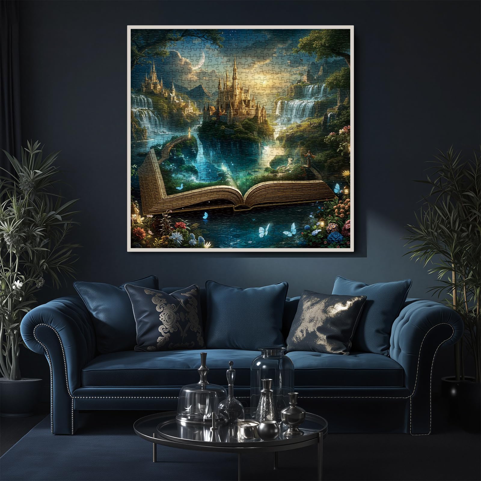 Fantasy Books Castle Puzzles for Adults 1000 Pieces Nature, Magic